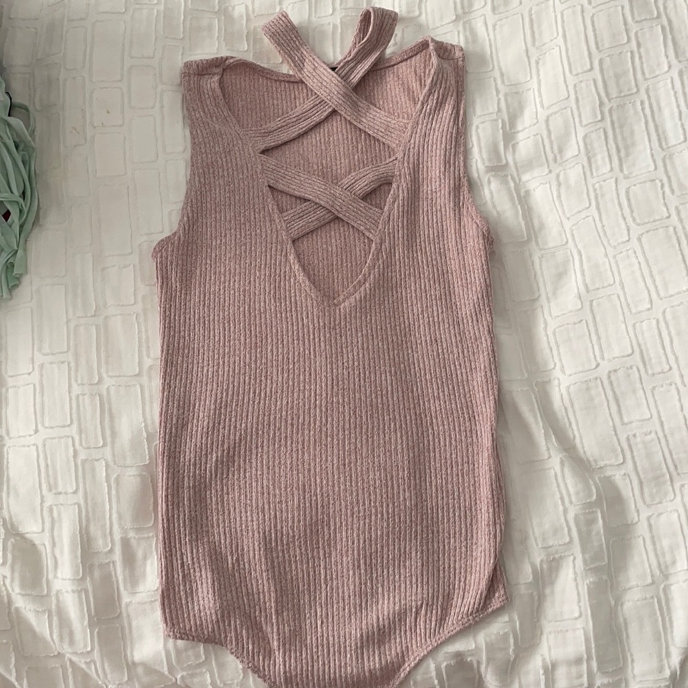 Pink body suit